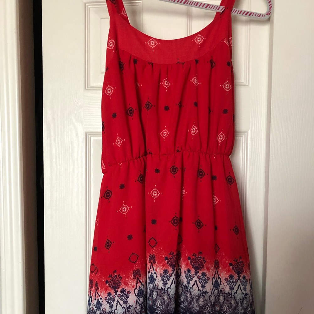 Cute red, white, and blue sundress